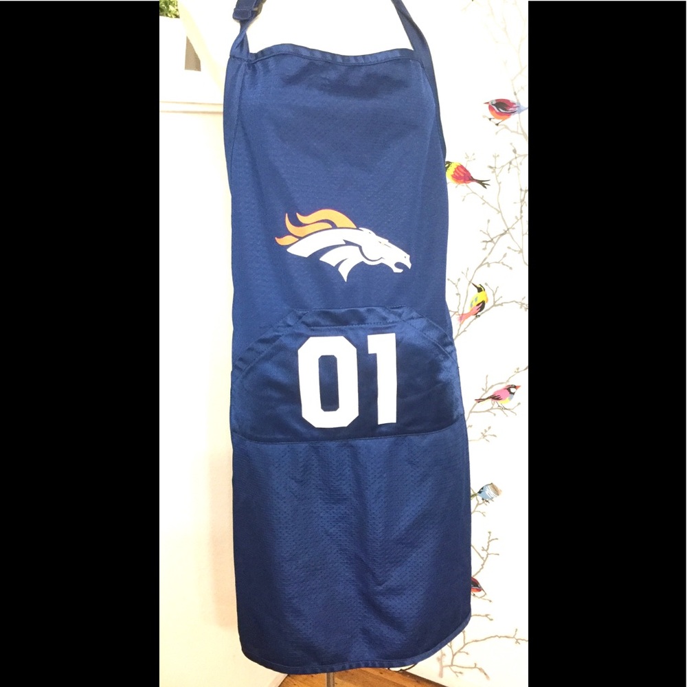 Denver Broncos Blue Apron Baking Cooking Grill